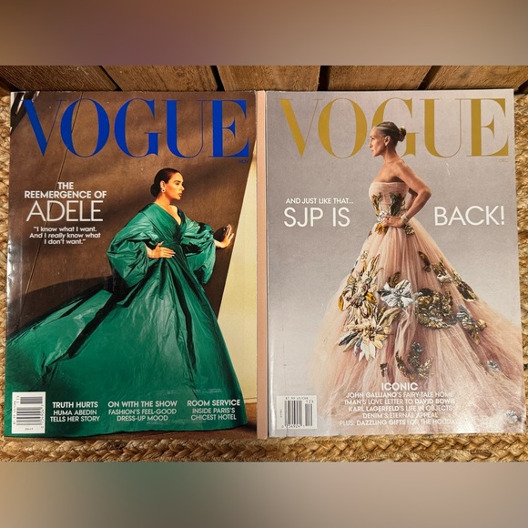 November/December 2021 VOGUE Magazines Featuring Adele and Sarah Jessica Parker - Picture 1 of 5